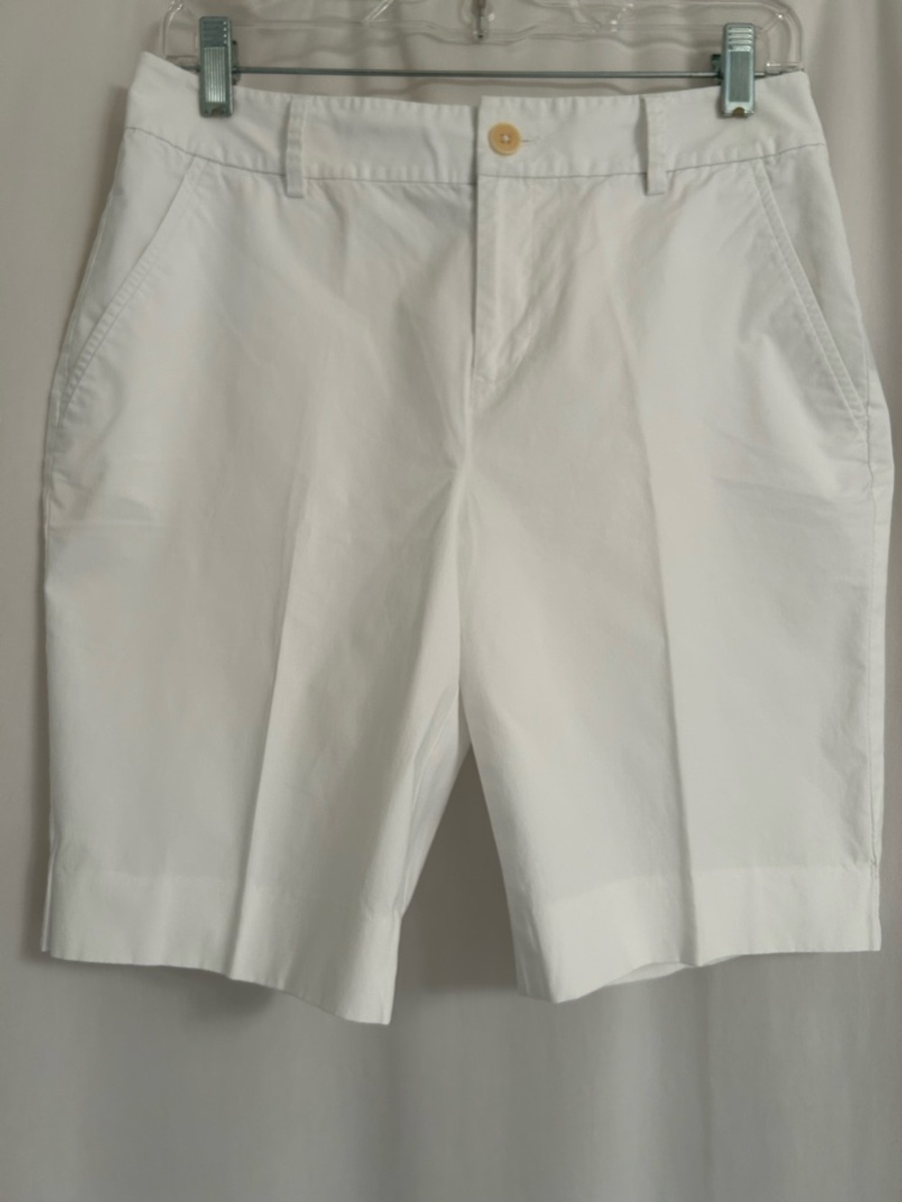 Lauren by Ralph Lauren White Flat-Front Women’s Shorts
